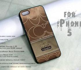 coach handbag cool design print - black case - for iPhone 5